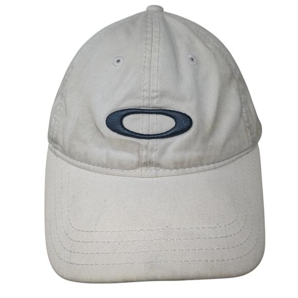Oakley Embroidered Logo Slideback Hat White One Size Adjustable Outdoor - Picture 1 of 10